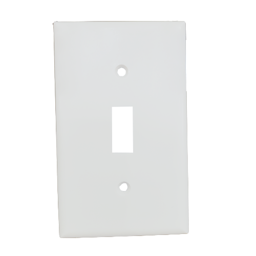 P&S 1G WHITE NYLON SWTCH PLATE